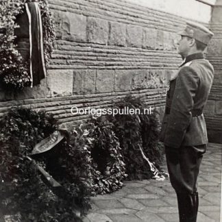 Original WWII Walloon volunteer legion photo of Léon Degrelle in Langemarck