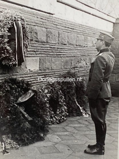 Original WWII Walloon volunteer legion photo of Léon Degrelle in Langemarck