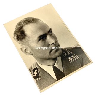 Original WWII German Waffen-SS large size portrait of an SS-Obersturmbahnführer