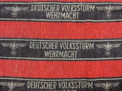 Original WWII German large fabric with unissued Volkssturm armbands