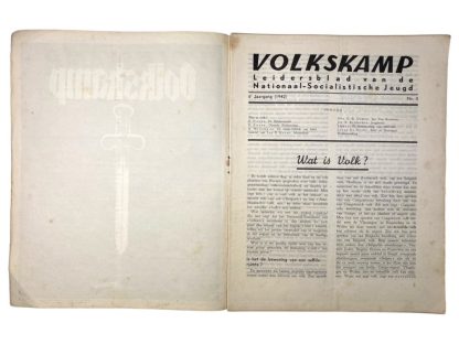 Original WWII Flemish 'Volkskamp' magazine - 1942 - No. 3