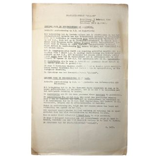 Original WWII Dutch persoonsbewijs related document Walcheren (Zeeland)