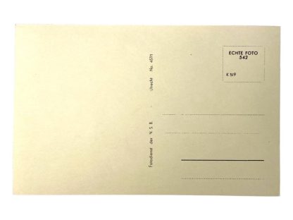 Original WWII Dutch SS post card of SS-Untersturmführer Arie Zondervan