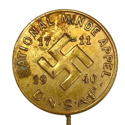 Original WWII Danish DNSAP 'National Minde Appel' 17-11-1940 stickpin