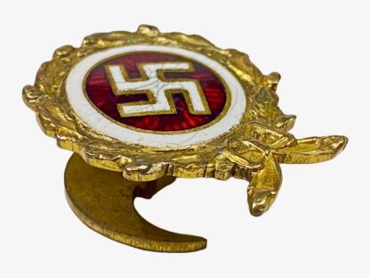 Original WWII Danish DNSAP ‘Æresemblem’ golden party badge