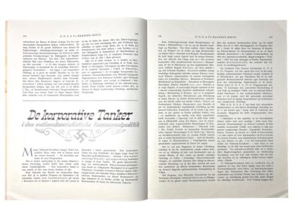 Original WWII Danish DNSAP Maaneds-Breve magazine - Nr. 12 March 1943