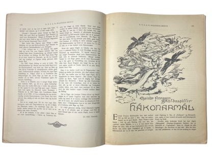 Original WWII Danish DNSAP Maaneds-Breve magazine - Nr. 10 January 1945