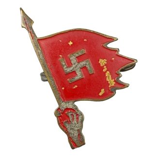 Original WWII Danish DNSAP pin for the National Convention on 11-12 June 1938 in Slagelse