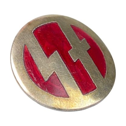 Original WWII Danish DNSAP ‘Storm Afdeling’ cap badge (silver colour variation)