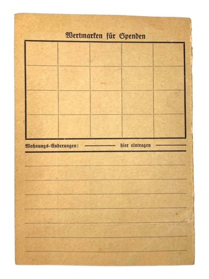 Original WWII German DRK Mitgliedskarte
