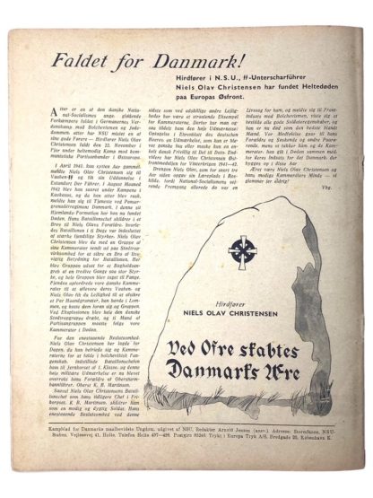 Original WWII Danish NSU 'Stormfanen' magazine - Nr. 2 - February 1944