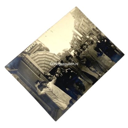 Original WWII Dutch liberation photo of collaborators getting arrested in Utrecht