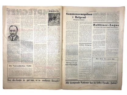 Original WWII Danish collaboration newspaper 'Kamptegnet'