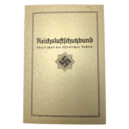 Original WWII German Luftschutz Mitglieds Ausweis
