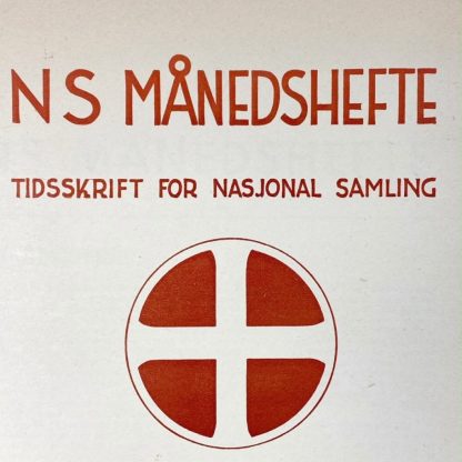 Original WWII Norwegian Nasjonal Samling ‘Månedshefte’ magazine - March 1945