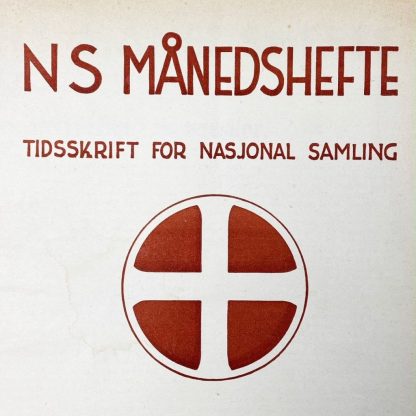 Original WWII Norwegian Nasjonal Samling ‘Månedshefte’ magazine - April 1945