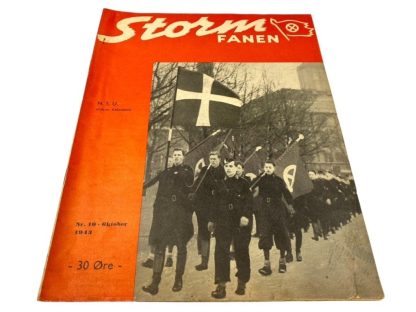 Original WWII Danish NSU 'Stormfanen' magazine - Nr. 10 - October 1943