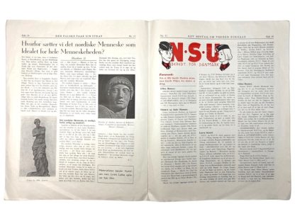 Original WWII Danish NSU 'Stormfanen' magazine - Nr. 11 - November 1942