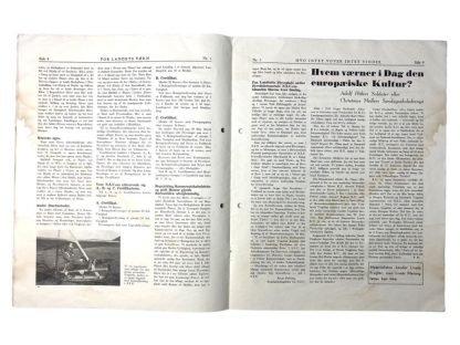 Original WWII Danish NSU 'Stormfanen' magazine - Nr. 1 - January 1943