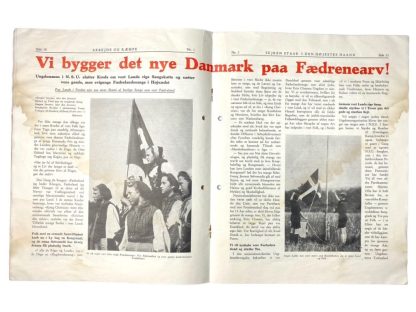 Original WWII Danish NSU 'Stormfanen' magazine - Nr. 1 - January 1943
