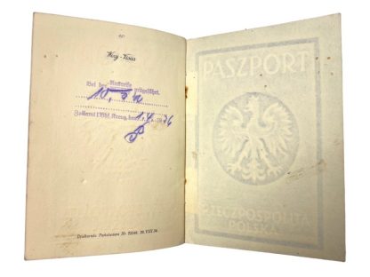 Original WWII Polish passport