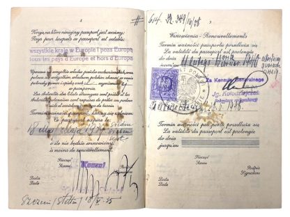 Original WWII Polish passport