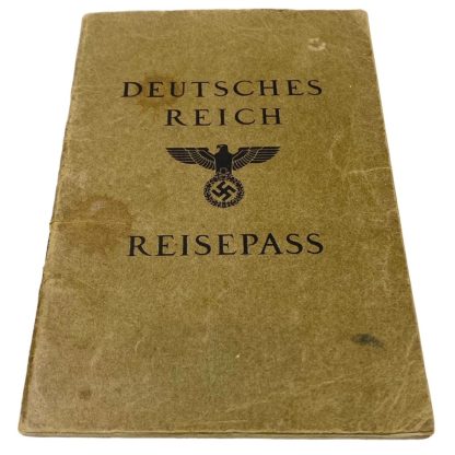 Original WWII German Reisepass from a women in Vienna (Austria)