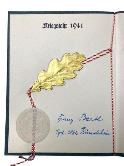 Original WWII German sports price booklet from a participant of Rüsselsheim