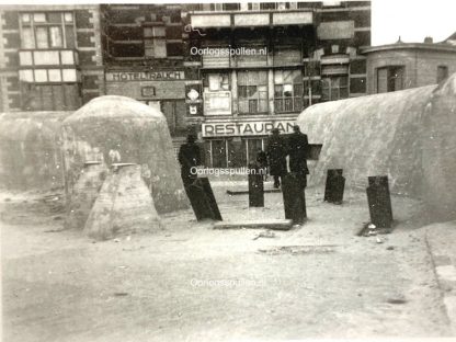 Original WWII Dutch photo of the German defenses at Scheveningen