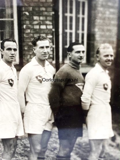 Original WWII German group photo of the soldiers soccer team in Antwerp in 1941