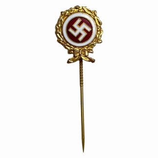 WWII Danish DNSAP ‘Æresemblem’ golden party badge - Danmarks Nationalsocialistiske Arbejderparti - Danish Nazi party - collaboration