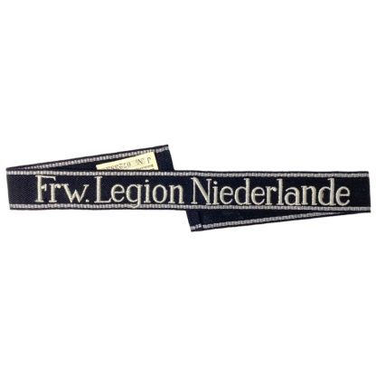 Original WWII Dutch SS-Freiwilligen Legion Niederlande cuff title