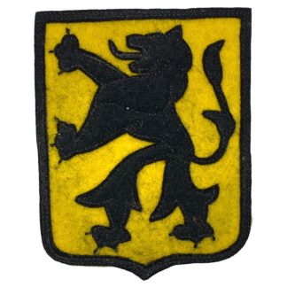 Original WWII Flemish 6. SS-Freiwilligen-Sturmbrigade Langemarck sleeve shield