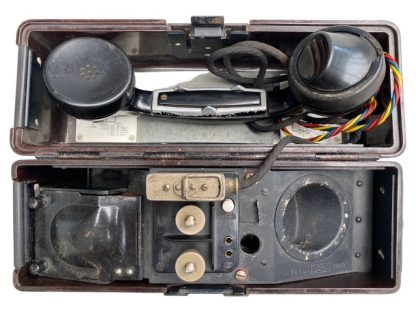 Original WWII German FF33 field telephone - Duitse FF33 veldtelefoon - Téléphone de campagne allemand FF33 - Teléfono de campaña alemán FF33