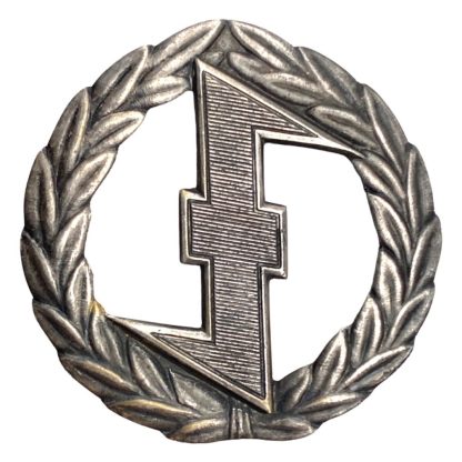 Original WWII Dutch NSB W.A. Sport badge in silver