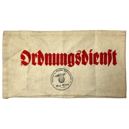 Original WWII German NSDAP Ordnungsdienst Gau Essen armband