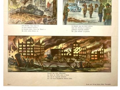 Original WWII German propaganda poster 'Kampf um Rotterdam'