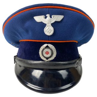 Original WWII German Reichspost visor cap - Casquette à visière Reichspost allemande - Deutsche Reichspost-Schirmmütze