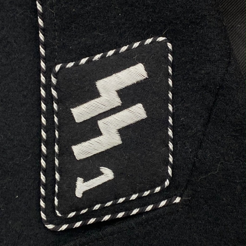 Original WWII German SS-VT M32 'Deutschland' regiment black uniform ...