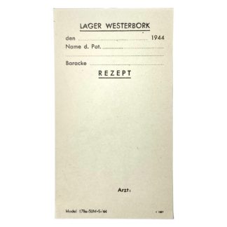 Original WWII Dutch ‘Durchgangslager’ Westerbork doctors recipe