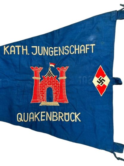 Original WWII German BDM pennant from the town of Quakenbrück