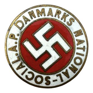 Original WWII DNSAP Ausland collaboration enameled pin