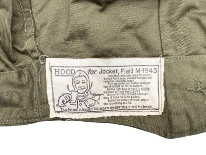 Original WWII US Army M1943 Field jacket hood