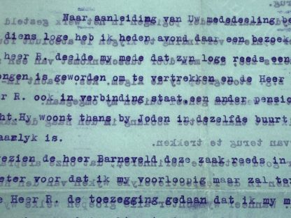 Original WWII Dutch resistance letter from Den Haag in 1941