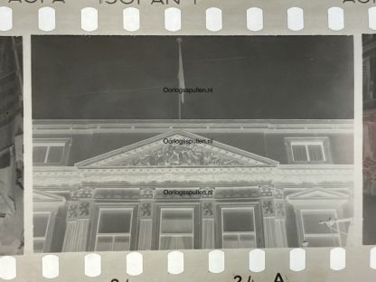 Original WWII Dutch unpublished photo negatives of the homecoming of Queen Wilhelmina in The Hague in 1945