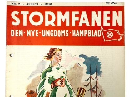 Original WWII Danish NSU 'Stormfanen' magazine - Nr. 8 - August 1942