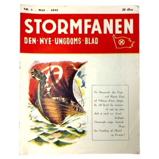 Original WWII Danish NSU 'Stormfanen' magazine - Nr. 5 - May 1942