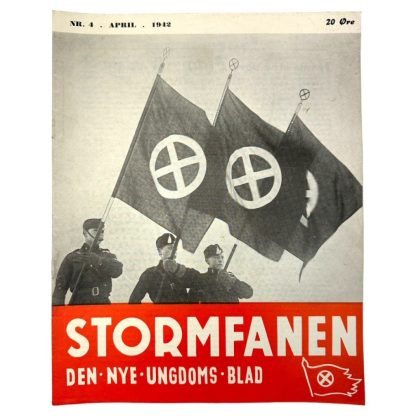 Original WWII Danish NSU 'Stormfanen' magazine - Nr. 4 - April 1942