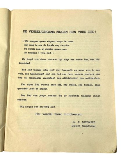 Original WWII Flemish NSJV songbook