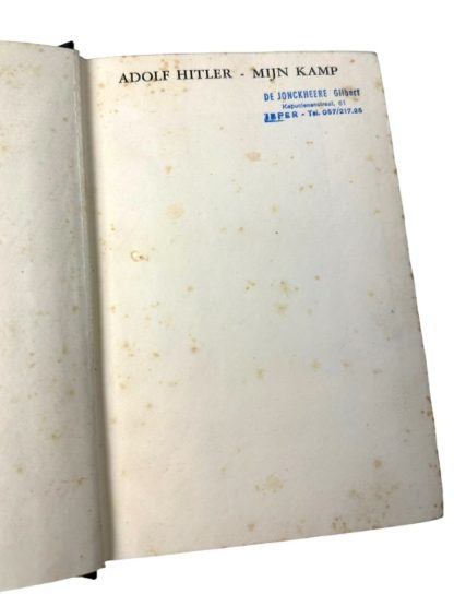 Original WWII Dutch 'Mijn Kamp' book with cover